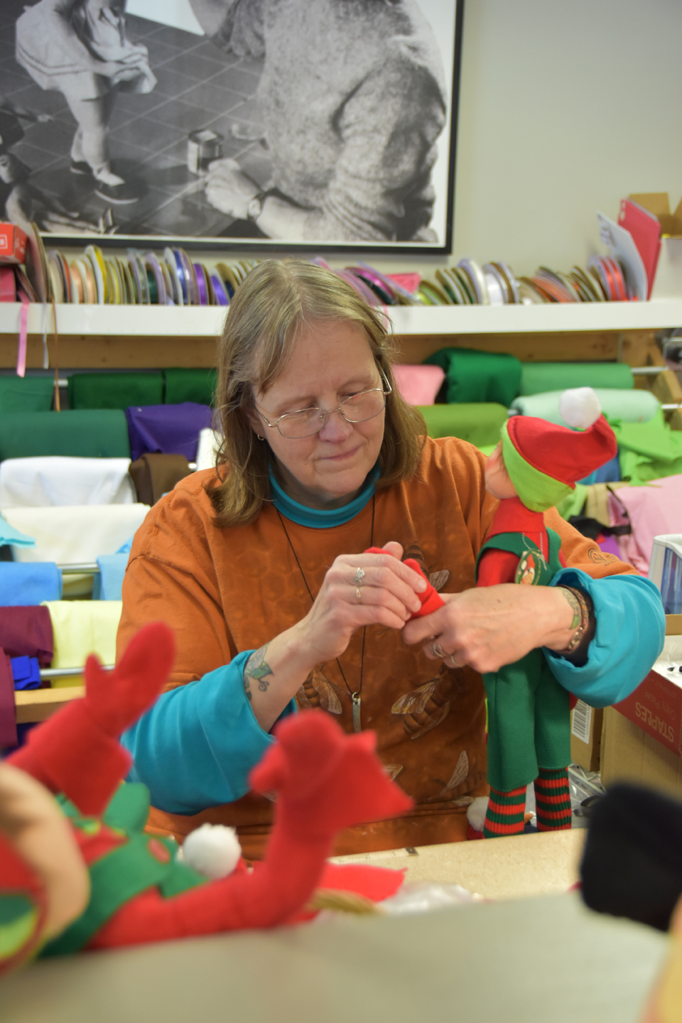 Elf Making at Annalee Headquarters