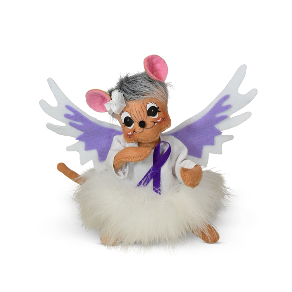 6 inch purple awareness angel