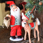 northwoods santa and deer set