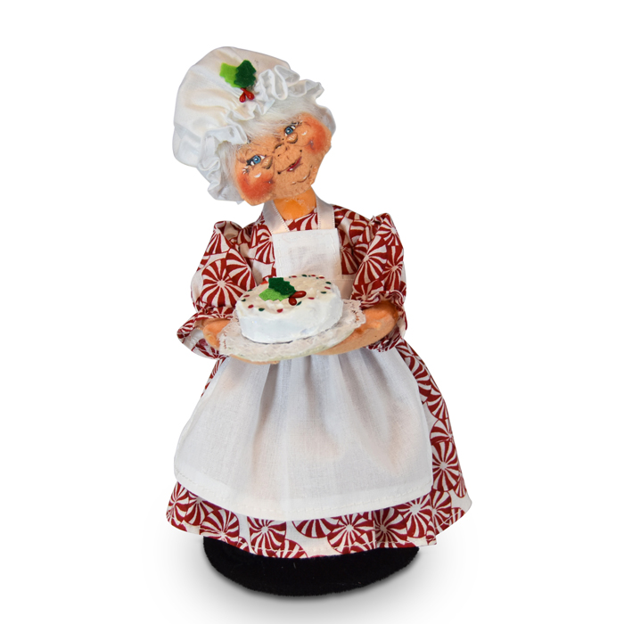 9 inch peppermint mrs chef santa