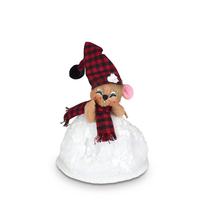 610222 3in Winter Woods Snowball Mouse