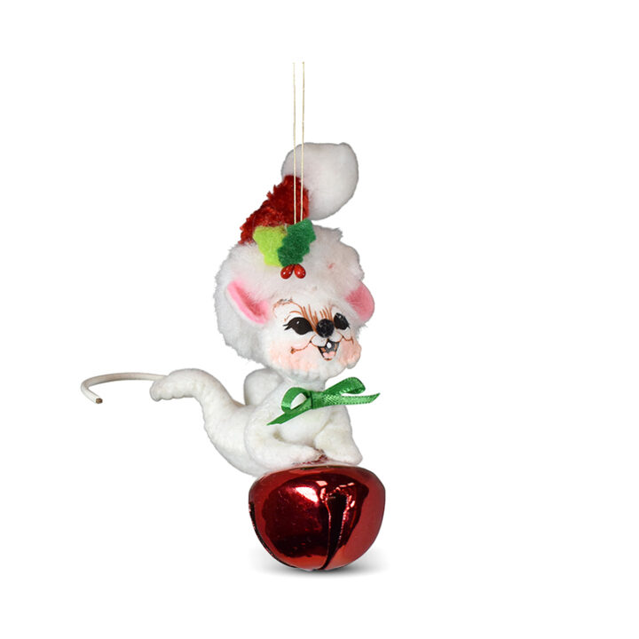 711322 3in Crimson Crush Jingle Bell Mouse